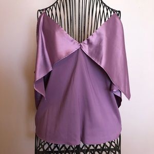Stitch Fix NSR Cold Shoulder Blouse Lt Purple Sz S